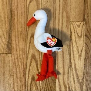 Vintage 1999 Stilts The Stork Bird Ty Beanie Baby Plush